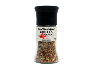 Cape Herb & Spice Chilli & Garlic Seasoning Grinder 40g