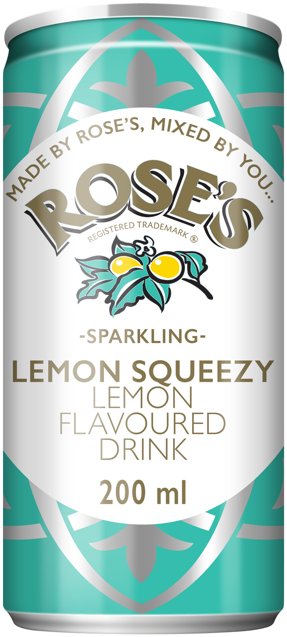 Roses Lemon Squeezy - Lemon Flavoured Drink Can  200ml