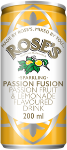 Roses Passion Fusion - Passionfruit and Lemonade Flavoured Drink Can  200ml