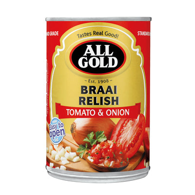 All Gold Braai Relish Tomato and Onion 410g