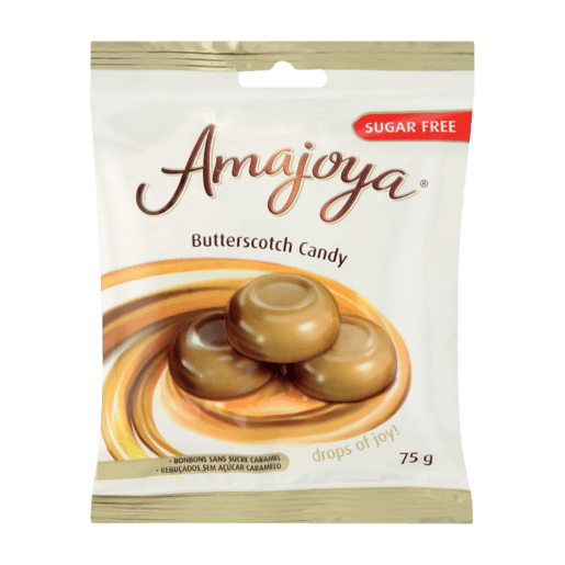 Amajoya Butterscotch Candy  Sugar Free 75g