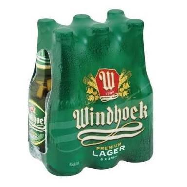 Windhoek Lager Bottles 6 Pack 330ml