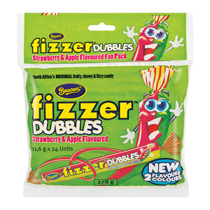 Beacon Fizzer Dubbles Strawberry and Apple Fun Pack 24 units