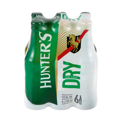 Hunters Dry Cider Bottles 6 Pack 330ml