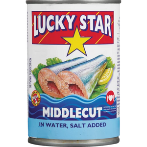 Lucky Star Middlecut in Water, Salt Added 425g NET