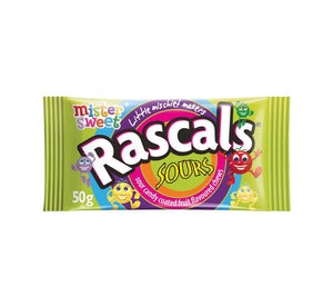 Mister Sweet Rascals Sours Flavoured Chews 50g