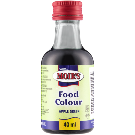 Moirs Food Colour Apple Green 40ml The South African Shop