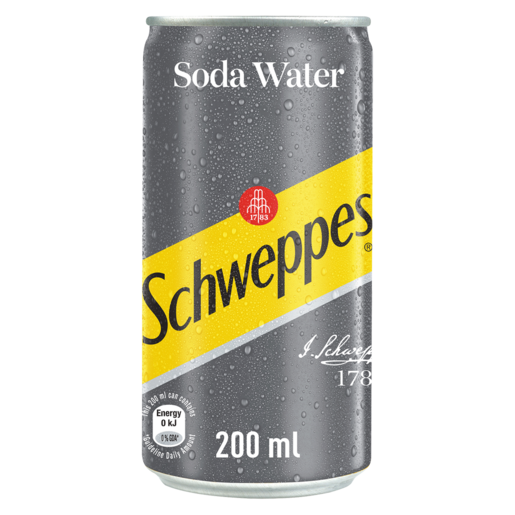 Schweppes Soda Water Can 200ml