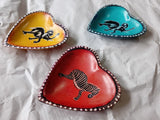 Stone Painted Bowl - Heart Shaped