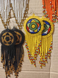 Round Ethnic Beaded Earings