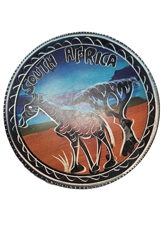 Stone Painted Bowl South Africa Writing