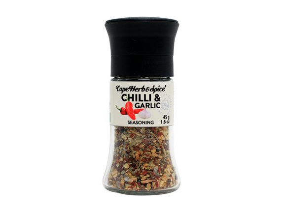 Cape Herb & Spice Chilli & Garlic Seasoning Grinder 40g