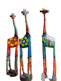 Wooden Giraffe Big - Colourful
