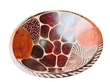 Giraffe Printed Wooden Salad Bowl