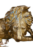 Gold Painted Lion