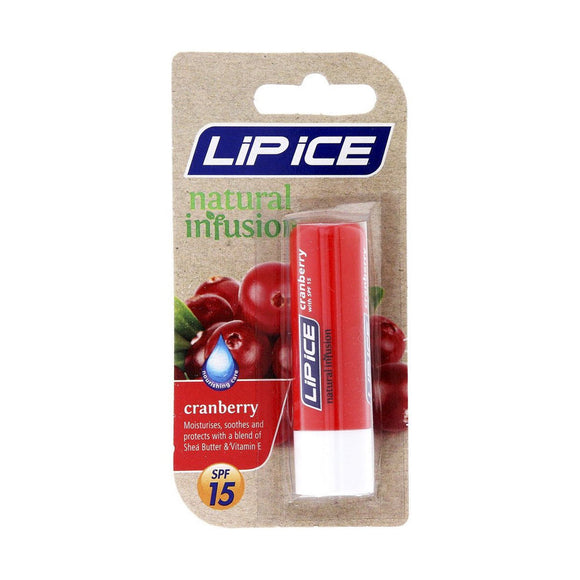 Lip Ice Cranberry with Vit E & Shea Butter (Carded)
