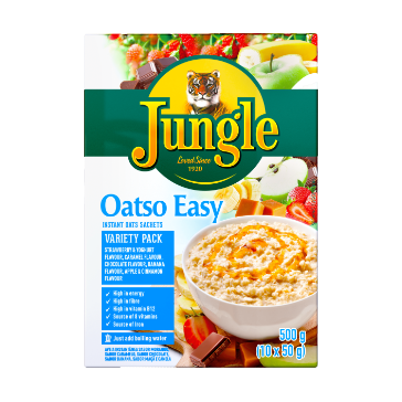 Jungle Oatso Easy Variety Pack Instant Oats 500g