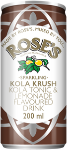 Roses Kola Krush - Kola Tonic & Lemonade Flavoured Drink Can  200ml