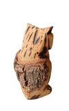 Owl Crafted from Light Wood