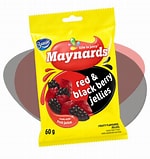 Maynards Red and Black Jellies 60g