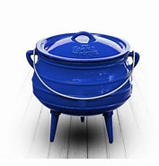 LK's Enamel Coated Blue Pot (3-Leg) #3