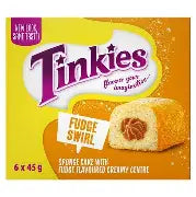 Tinkies  Fudge Swirl - 45g Bar 6 Pack