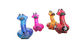 Multi Colour Sitting Giraffe - Medium