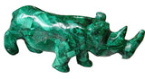 Malachite Stone Rhino