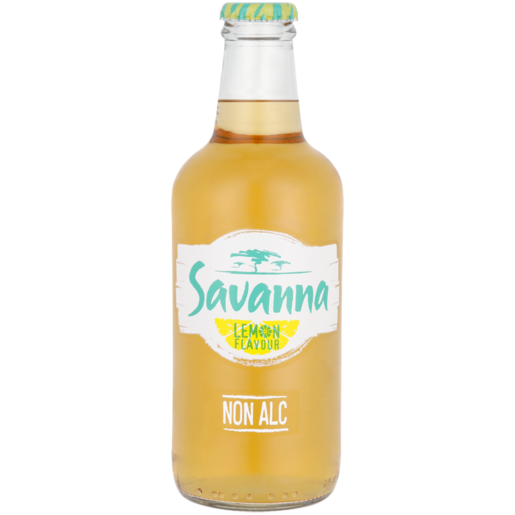 Savanna Lemon Premium Cider Non Alcohol Bottle 330ml SINGLE