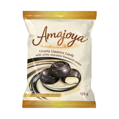 Amajoya Creamy Liquorice White Chocolate Candy 125g
