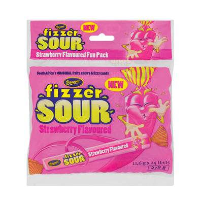Beacon Fizzer Sour Strawberry Fun Pack 24 units