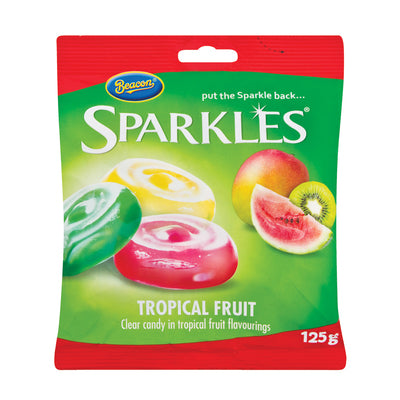 Beacon Sparkles Tropical Fruit Sweets 125g