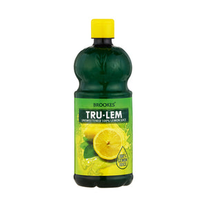 Brookes Tru-Lem Unsweetened 100% Lemon Juice 500ml