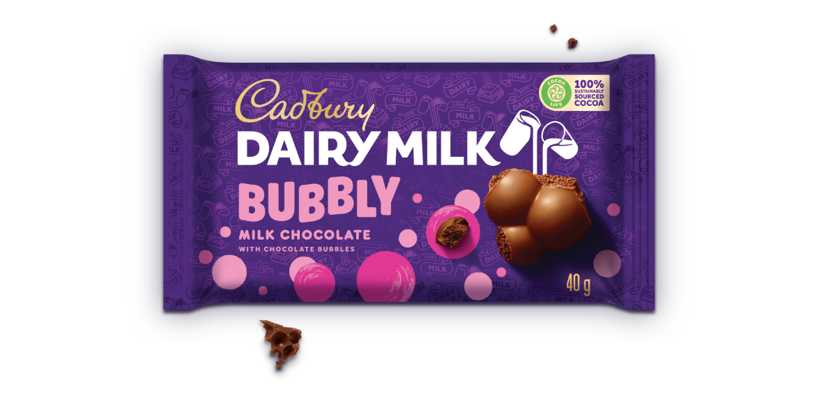 Cadbury Dairy Milk Bubbly Chocolate Slab 40g The South African Shop