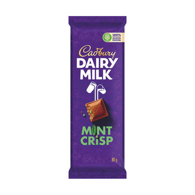 Cadbury Dairy Milk Mint Crisp Chocolate Slab 80g