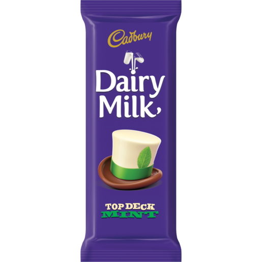 Cadbury Dairy Milk Top Deck Mint Chocolate Slab 80g