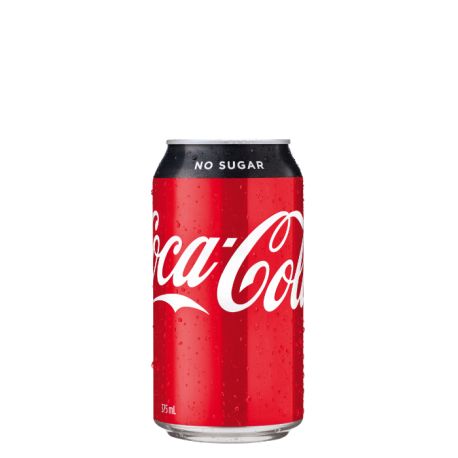 Coca Cola No Sugar 330ml Can (New Zealand)