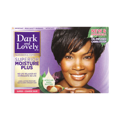 Dark Lovely Superior Moisture Plus No-Lye Relaxer Kit Super