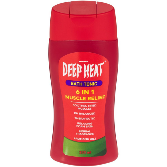 Deep Heat Bath Tonic 6 in 1 Muscle Relief 250ml