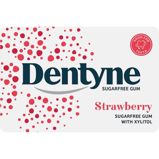 Dentyne Sugar Free Gum Strawberry 14g