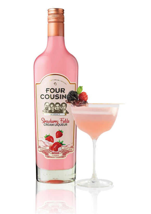 Four Cousins Strawberry Fields Cream Liqueur 500ml