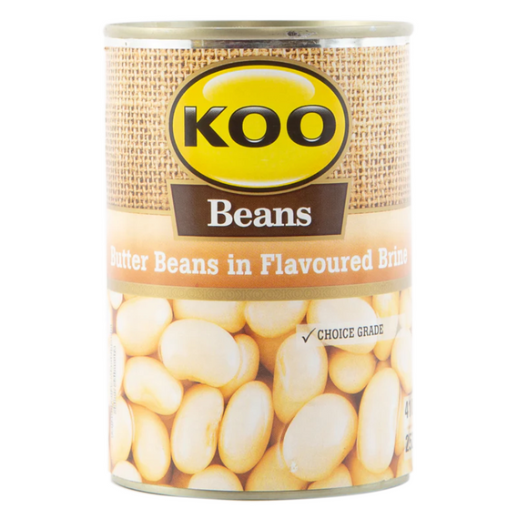 KOO Beans Butter Beans In Flavoured Brine 410g