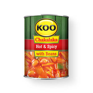 KOO Chakalaka Hot and Spicy With Beans 410g