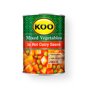 KOO Mixed Vegetables in Hot Curry Sauce 410g