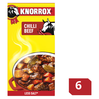 Knorrox Stock Cubes Chilli Beef Flavour 6 Pack