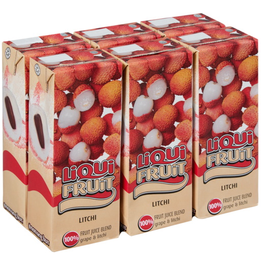 Liqui Fruit Litchi Fruit Juice Blend Box 250ml - 6 Pack