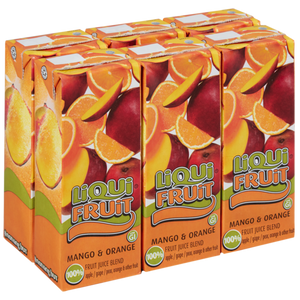 Liqui Fruit Mango & Orange Fruit Juice Blend Box 200ml - 6 Pack
