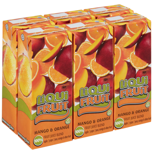 Liqui Fruit Mango & Orange Fruit Juice Blend Box 250ml - 6 Pack