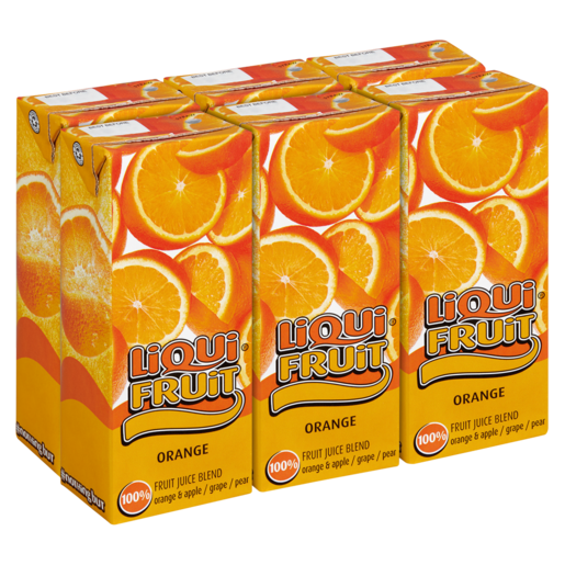 Liqui Fruit Orange Fruit Juice Blend Box 250ml - 6 Pack