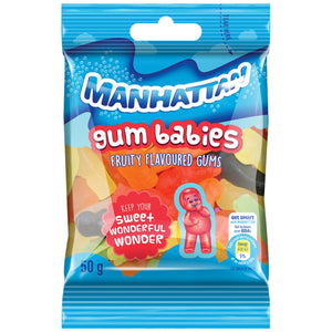 Manhattan Gum Babies Fruity Flavoured Gums 50g